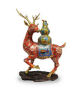 Customized Deer Carrying Gourd Cloisonne sculpture|Decorative Items|Unique Personalized Gifts Dubai & Riyadh|Designer Presents