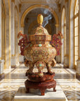 Custom 38-inch Cloisonne Oud Burner|Office Decor|Decorative Items Dubai & Riyadh|Collectible Figurines