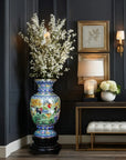Custom 40-inch Cloisonne Floor Ceramic Vase|Office Decor|Decorative Items Dubai & Riyadh|Collectible Figurines
