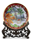 Cloisonne 12-inch Beijing Courtyard-style Plate|Home Gifts Decor|Wedding Gifts Dubai & Riyadh|Collectible Figurines