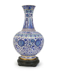 Cloisonne 15-inch Blue and White Vase|Home Gifts Decor|Wedding Gifts Dubai & Riyadh|Collectible Figurines