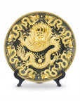 Customized Dragon and Phoenix Pattern Cloisonne Plate|Decorative Items|Unique Personalized Gifts Dubai & Riyadh|Designer Presents