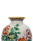 定制牡丹花画景泰蓝花瓶|装饰品|迪拜与利雅得独特个性化礼品|设计师礼品