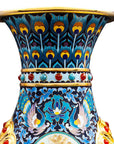 Customized Bird Feathers Pattern Cloisonne Vase|Decorative Items|Unique Personalized Gifts Dubai & Riyadh|Designer Presents