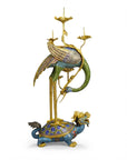 Customized Crane Cloisonne Candlestick|Decorative Items|Unique Personalized Gifts Dubai & Riyadh|Designer Presents