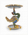 Customized Crane-shaped-base Cloisonne Plate|Decorative Items|Unique Personalized Gifts Dubai & Riyadh|Designer Presents
