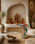 Customized Crane-shaped-base Cloisonne Plate|Decorative Items|Unique Personalized Gifts Dubai & Riyadh|Designer Presents