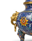 Customized Elephant-foot Legs Lion-decoration Cloisonne Oud Burner|Decorative Items|Unique Personalized Gifts Dubai & Riyadh|Designer Presents