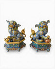 Customized Grand Lion Dance Cloisonne Sculpture|Decorative Items|Unique Personalized Gifts Dubai & Riyadh|Designer Presents