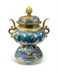 Customized Hexagonal Banana-Leaf Cloisonne Oud Burner|Decorative Items|Unique Personalized Gifts Dubai & Riyadh|Designer Presents