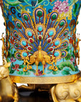 Customized Peace Cloisonne Vase|Decorative Items|Unique Personalized Gifts Dubai & Riyadh|Designer Presents
