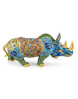 Customized Rhino Cloisonne sculpture|Decorative Items|Unique Personalized Gifts Dubai & Riyadh|Designer Presents
