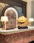 Customized Sailboat Cloisonne Sculpture|Decorative Items|Unique Personalized Gifts Dubai & Riyadh|Designer Presents