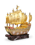 Customized Sailboat Cloisonne Sculpture|Decorative Items|Unique Personalized Gifts Dubai & Riyadh|Designer Presents