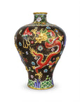 Customized Three Dragons Cloisonne Vase|Decorative Items|Unique Personalized Gifts Dubai & Riyadh|Designer Presents