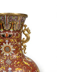 Customized Dragon and Phoenix Patterns Cloisonne Vase|Decorative Items|Unique Personalized Gifts Dubai & Riyadh|Designer Presents