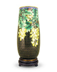 Royal Cloisonne Gold-plated Copper Vase, Locust Flower Pattern, Masterpiece by Master Dai Jialin as an exquisite home decor and unique home gifts item