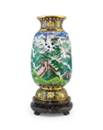 Royal Cloisonne Gold-plated Copper Vase, Great Wall Pattern, Masterpiece by Master Dai Jialin as an exquisite home decor and unique home gifts item