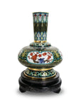Royal Cloisonne Gold-plated Copper Vase, Landscape Painting Pattern, Masterpiece by Master Ding Minghong as an exquisite home decor and unique home gifts item