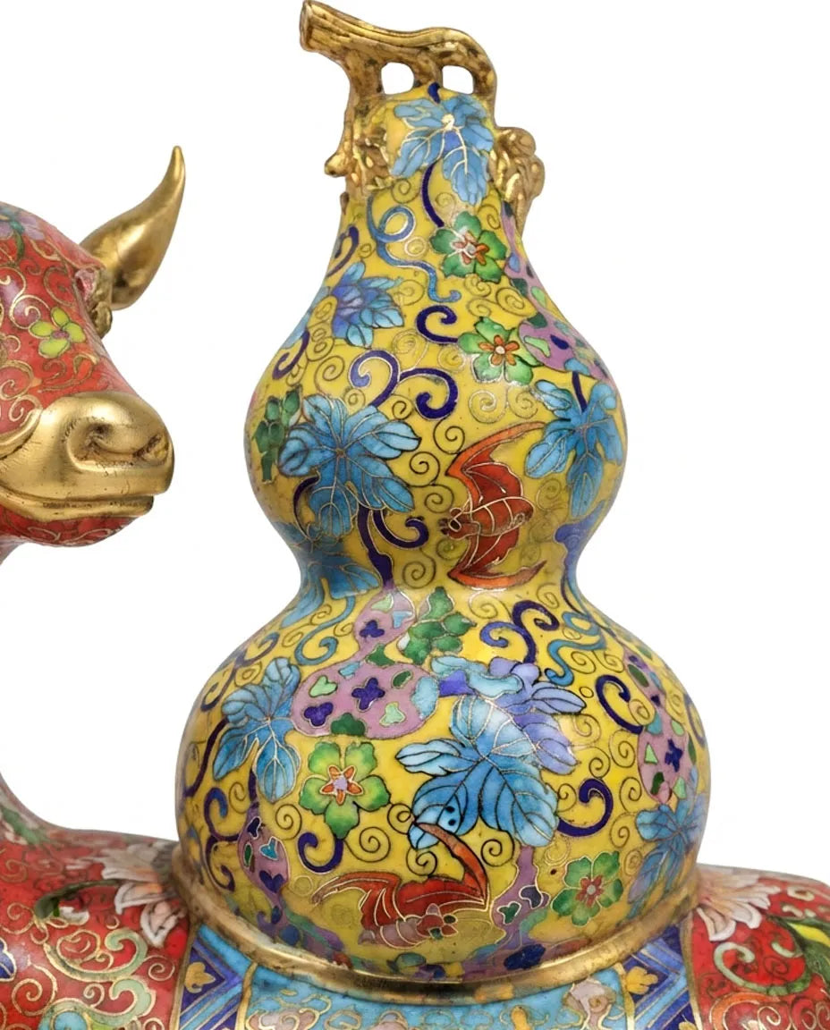 Customized Deer Carrying Gourd Cloisonne sculpture|Decorative Items|Unique Personalized Gifts Dubai &amp; Riyadh|Designer Presents