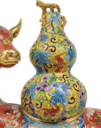 Customized Deer Carrying Gourd Cloisonne sculpture|Decorative Items|Unique Personalized Gifts Dubai & Riyadh|Designer Presents