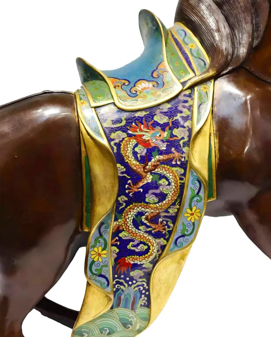 Customized Grand Royal Horses Cloisonne sculpture|Decorative Items|Unique Personalized Gifts Dubai &amp; Riyadh|Designer Presents