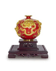 Cloisonne Apple-shaped Ceramic Vase|Home Gifts Decor|Wedding Gifts Dubai & Riyadh|Collectible Figurines