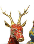 Customized Deer Carrying Gourd Cloisonne sculpture|Decorative Items|Unique Personalized Gifts Dubai & Riyadh|Designer Presents
