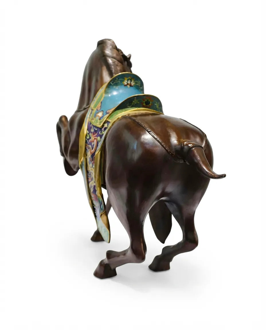Customized Grand Royal Horses Cloisonne sculpture|Decorative Items|Unique Personalized Gifts Dubai &amp; Riyadh|Designer Presents