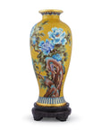 定制牡丹花画景泰蓝花瓶|装饰品|迪拜与利雅得独特个性化礼品|设计师礼品