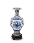 Cloisonne 17-inch Blue and White Vase|Home Gifts Decor|Wedding Gifts Dubai & Riyadh|Collectible Figurines