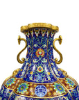 Customized Begonia Paniting Cloisonne Vase|Decorative Items|Unique Personalized Gifts Dubai & Riyadh|Designer Presents