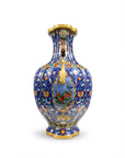 Customized Begonia Paniting Cloisonne Vase|Decorative Items|Unique Personalized Gifts Dubai & Riyadh|Designer Presents