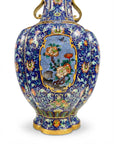 Customized Begonia Paniting Cloisonne Vase|Decorative Items|Unique Personalized Gifts Dubai & Riyadh|Designer Presents
