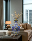 Customized Begonia Paniting Cloisonne Vase|Decorative Items|Unique Personalized Gifts Dubai & Riyadh|Designer Presents