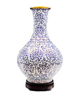 Customized Blue and White Pattern Cloisonne Vase|Decorative Items|Unique Personalized Gifts Dubai & Riyadh|Designer Presents