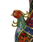 Customized Chicken-Pattern Cloisonne Vase|Decorative Items|Unique Personalized Gifts Dubai & Riyadh|Designer Presents