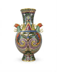 Customized Chicken-Pattern Cloisonne Vase|Decorative Items|Unique Personalized Gifts Dubai & Riyadh|Designer Presents