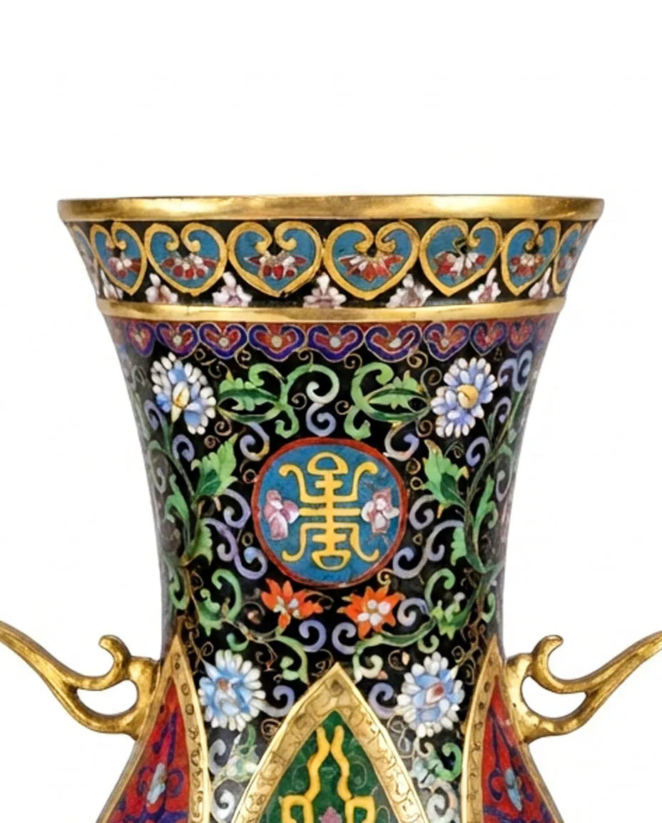 Customized Chicken-Pattern Cloisonne Vase|Decorative Items|Unique Personalized Gifts Dubai &amp; Riyadh|Designer Presents