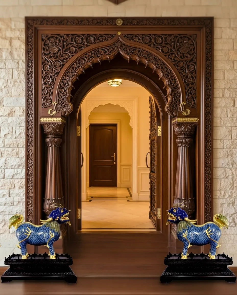 Customized Qilin Cloisonne Sculpture|Decorative Items|Unique Personalized Gifts Dubai &amp; Riyadh|Designer Presents