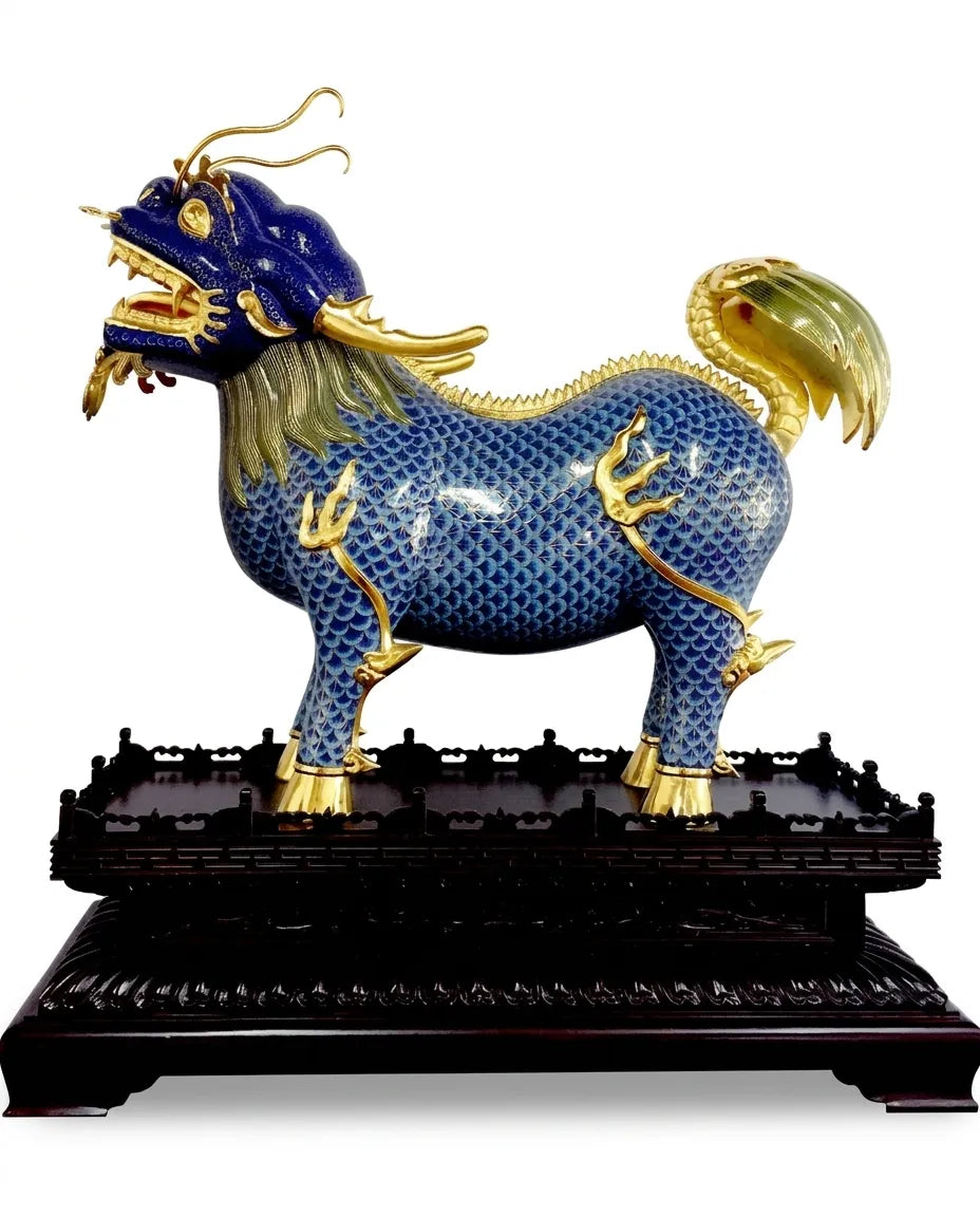 Customized Qilin Cloisonne Sculpture|Decorative Items|Unique Personalized Gifts Dubai &amp; Riyadh|Designer Presents