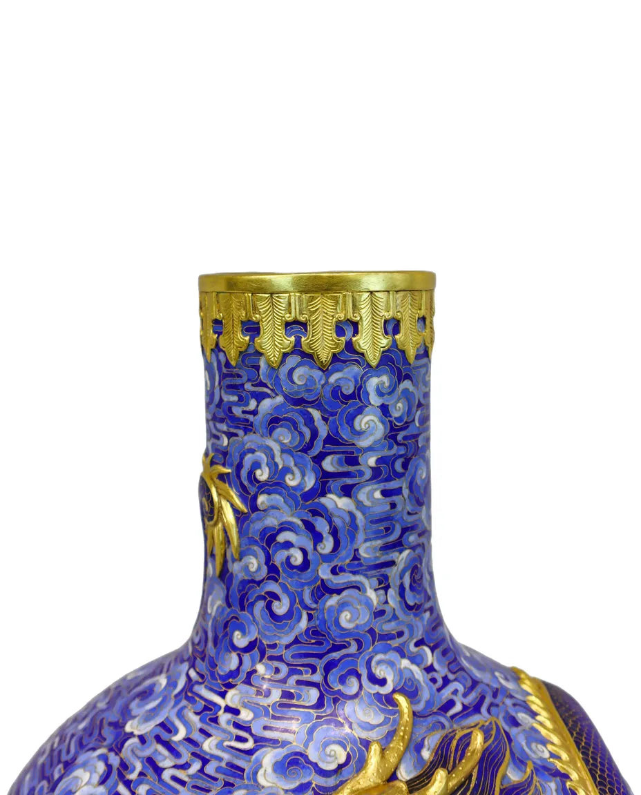 Customized Coiling Dragon Cloisonne Vase|Decorative Items|Unique Personalized Gifts Dubai &amp; Riyadh|Designer Presents