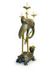 Customized Crane Cloisonne Candlestick|Decorative Items|Unique Personalized Gifts Dubai & Riyadh|Designer Presents