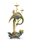 Customized Crane Cloisonne Candlestick|Decorative Items|Unique Personalized Gifts Dubai & Riyadh|Designer Presents