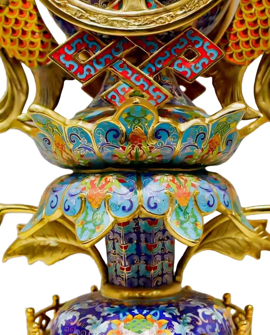 Customized Eight Auspicious Symbols Cloisonne Ornament|Decorative Items|Unique Personalized Gifts Dubai &amp; Riyadh|Designer Presents