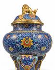 Customized Elephant-foot Legs Lion-decoration Cloisonne Oud Burner|Decorative Items|Unique Personalized Gifts Dubai & Riyadh|Designer Presents