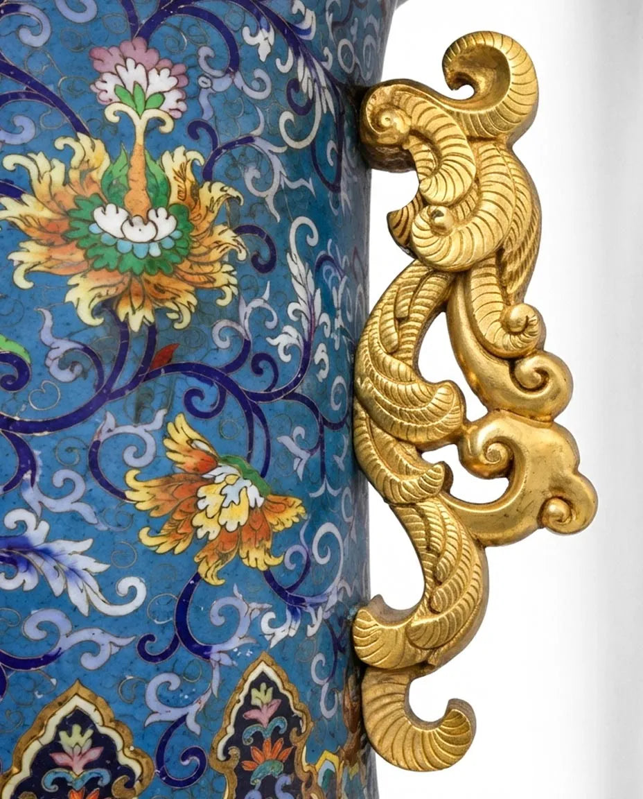 Customized Four Seasons Flower Cloisonne Vase|Decorative Items|Unique Personalized Gifts Dubai &amp; Riyadh|Designer Presents