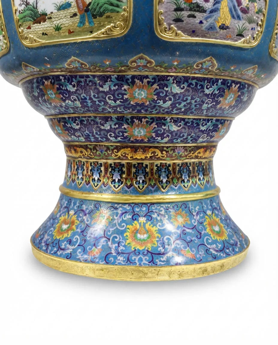 Customized Four Seasons Flower Cloisonne Vase|Decorative Items|Unique Personalized Gifts Dubai &amp; Riyadh|Designer Presents