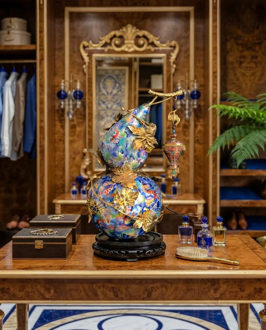 Customized Gourd-shaped Cloisonne Lantern|Decorative Items|Unique Personalized Gifts Dubai &amp; Riyadh|Designer Presents