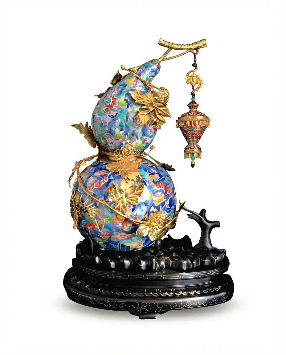 Customized Gourd-shaped Cloisonne Lantern|Decorative Items|Unique Personalized Gifts Dubai &amp; Riyadh|Designer Presents